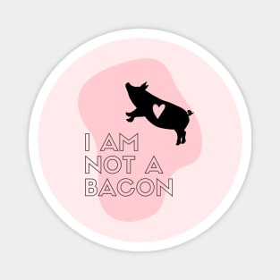 Veggie Funny Vegan Gift Love Pig Magnet